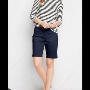 J. Crew NWT chino bermuda shorts, navy blue, size 6
